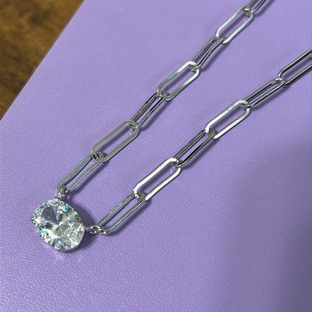 NEW Hello Gorgeous Samantha Chain Necklace Silver - Picture 7 of 8